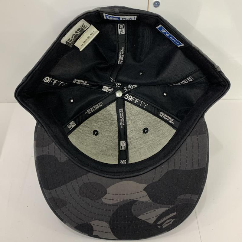 アベイシングエイプ A BATHING APE 帽子 キャップ 総柄 黒 / ブラック /  メンズ USED 古着 中古 10040342