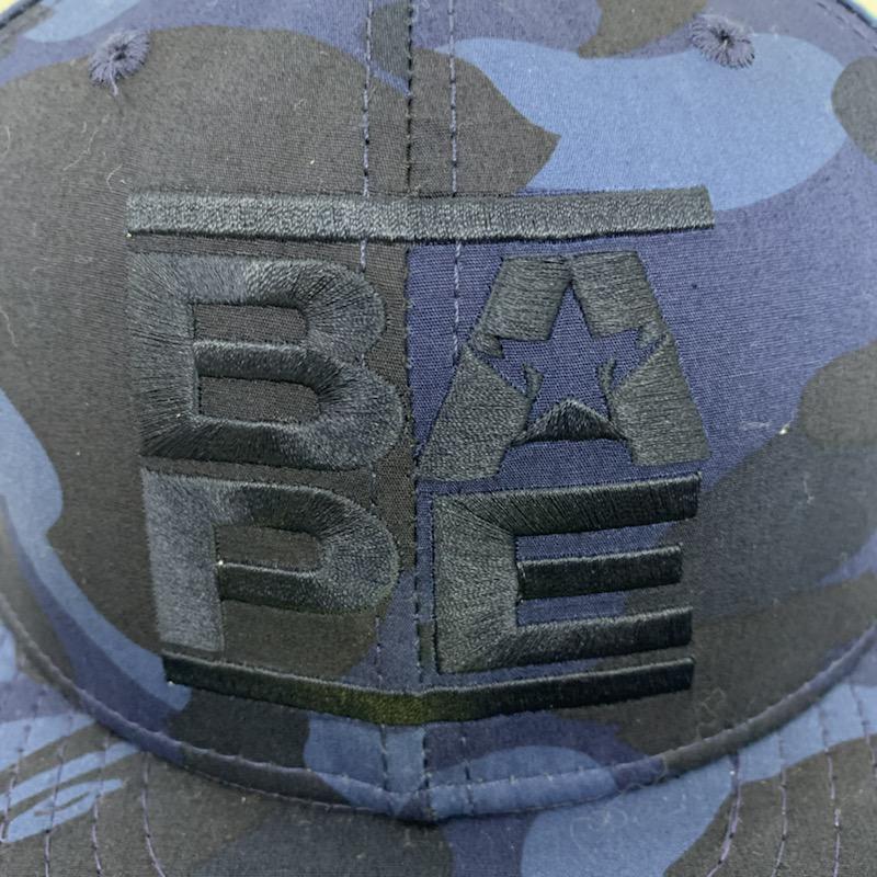 アベイシングエイプ A BATHING APE 帽子 キャップ NEW ERA カモフラージュ柄・迷彩 青 / ブルー /  メンズ USED 古着 中古 10040344