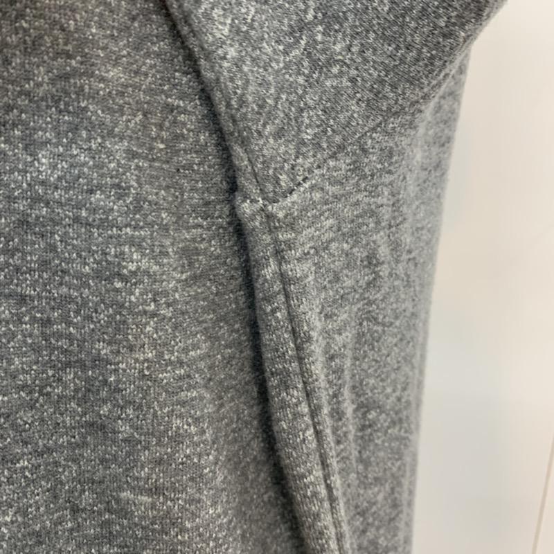 ミルクフェド MILKFED. ワンピース ひざ丈スカート ロゴ スウェット 切り替え S ロゴ、文字 灰 / グレー /  レディース USED 古着 中古 10040468
