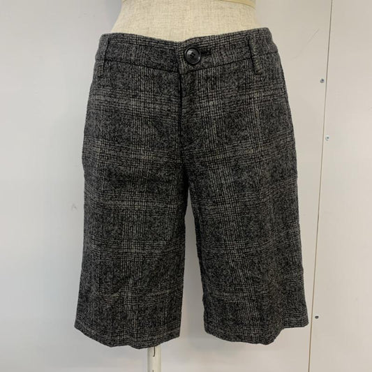 イネド INED パンツ ショートパンツ 7 チェック 灰 / グレー /  レディース USED 古着 中古 10040506