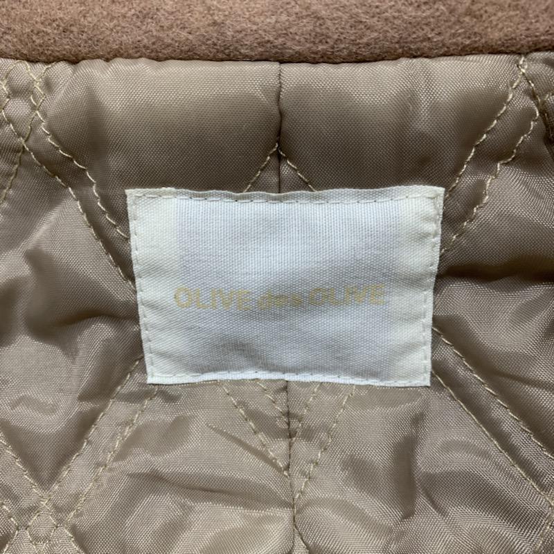 オリーブデオリーブ OLIVE des OLIVE コート ピーコート 無地 キャメル / キャメル /  レディース USED 古着 中古 10040700
