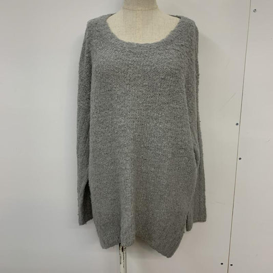 ローリーズファーム LOWRYS FARM ニット、セーター 長袖 M 無地 灰 / グレー /  レディース USED 古着 中古 10040778