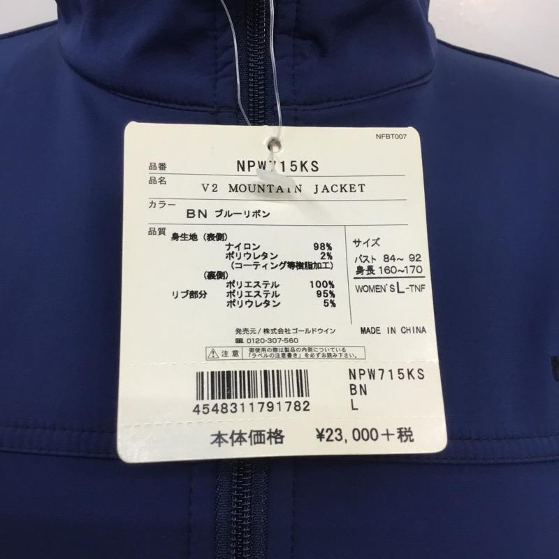 ザノースフェイス THE NORTH FACE ジャケット、上着 ジャンパー、ブルゾン NPW715KS V2 MOUNTAIN JACKET タグ付 L ロゴ、文字 青 / ブルー /  メンズ USED 古着 中古 10040841