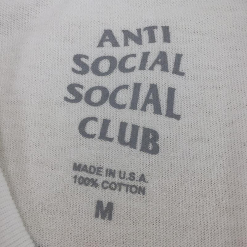 アンチソーシャルソーシャルクラブ ANTI SOCIAL SOCIAL CLUB Tシャツ 半袖 EYE HATE NEEK TEE　ロゴプリントTシャツ M ロゴ、文字 白 / ホワイト / X 黒 / ブラック /  メンズ USED 古着 中古 10040911