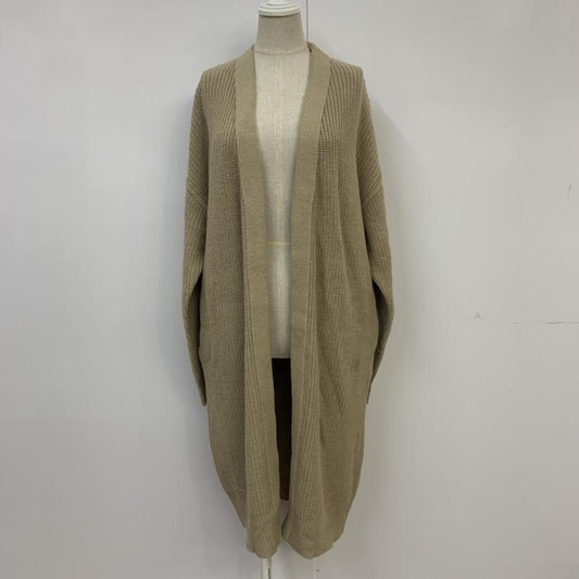 ローリーズファーム LOWRYS FARM カーディガン 長袖 タグ付 FREE 無地 ベージュ / ベージュ /  レディース USED 古着 中古 10041084