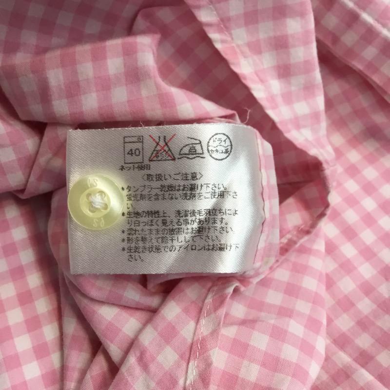 ポールスミス Paul Smith シャツ、ブラウス 半袖 ギンガムチェック M チェック 白 / ホワイト / X 桃 / ピンク /  メンズ USED 古着 中古 10041104