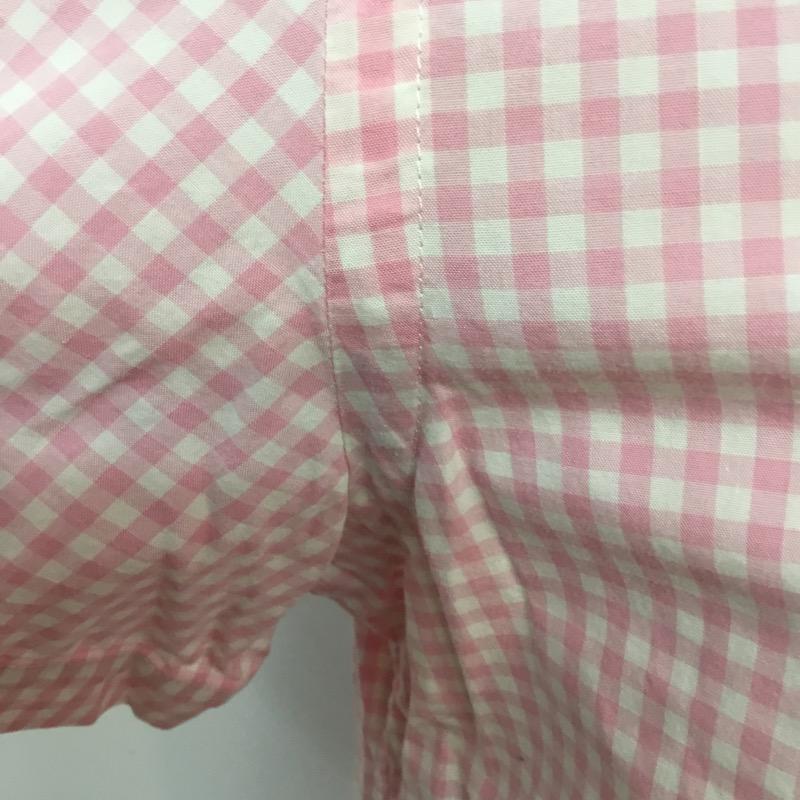 ポールスミス Paul Smith シャツ、ブラウス 半袖 ギンガムチェック M チェック 白 / ホワイト / X 桃 / ピンク /  メンズ USED 古着 中古 10041104