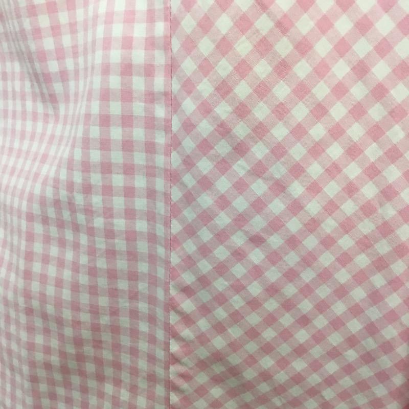 ポールスミス Paul Smith シャツ、ブラウス 半袖 ギンガムチェック M チェック 白 / ホワイト / X 桃 / ピンク /  メンズ USED 古着 中古 10041104