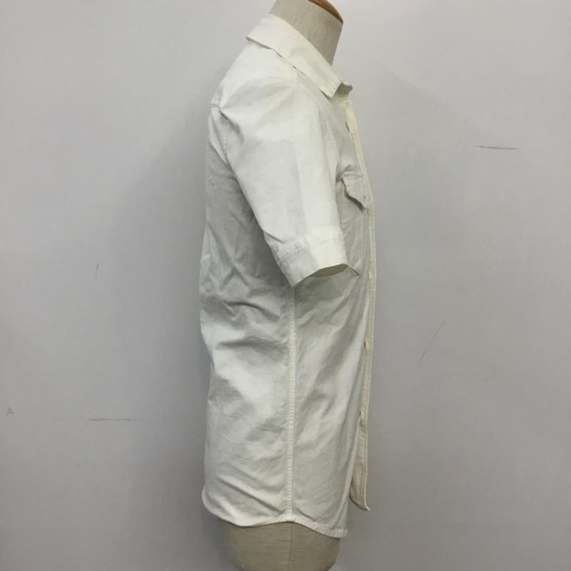 エーケーエム AKM シャツ、ブラウス 半袖 L 無地 白 / ホワイト /  メンズ USED 古着 中古 10041110
