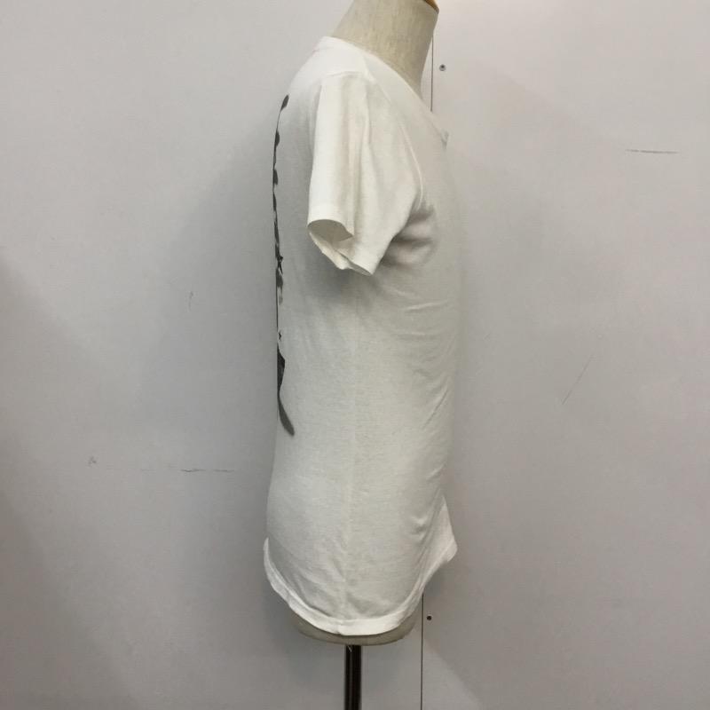 ロエン ROEN Tシャツ 半袖 プリント M 無地 X プリント 白 / ホワイト /  メンズ USED 古着 中古 10041111