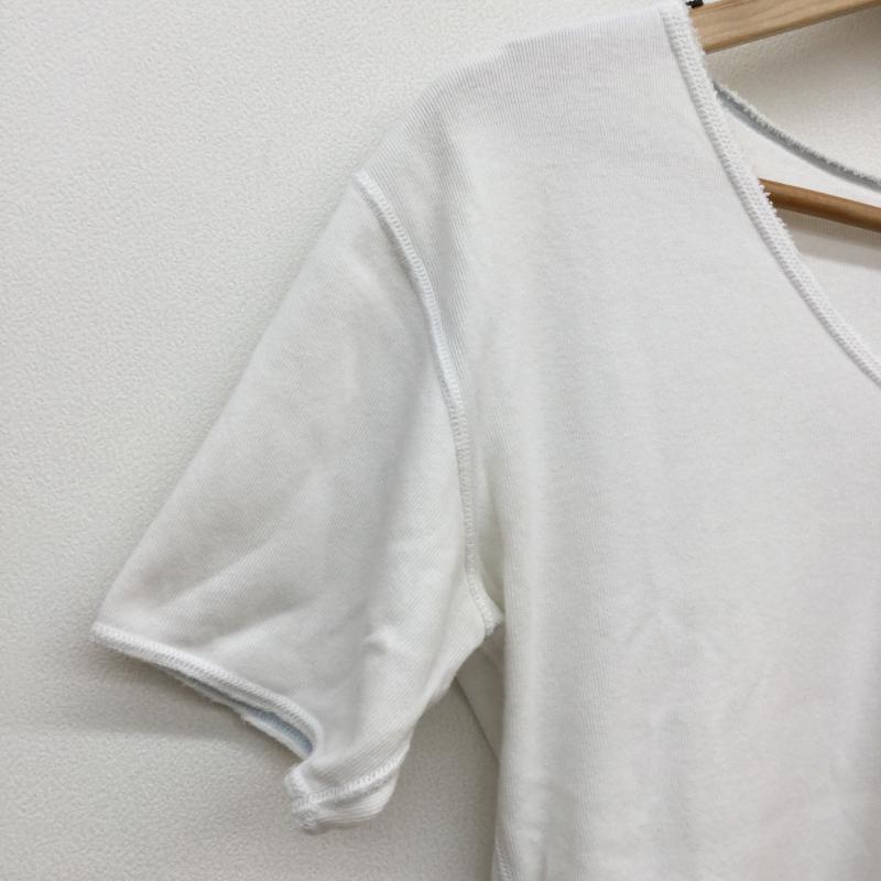 アールジェイビー R.J.B Tシャツ 半袖 THE FLAT HEAD ロゴ、文字 白 / ホワイト /  メンズ USED 古着 中古 10041146