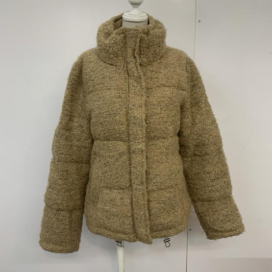グリーンレーベルリラクシング green label relaxing コート ダウンコート 40 無地 ベージュ / ベージュ /  レディース USED 古着 中古 10041195