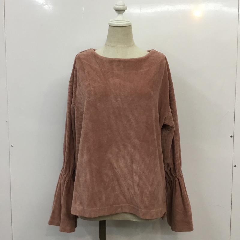ローリーズファーム LOWRYS FARM カットソー 長袖 M 無地 桃 / ピンク /  レディース USED 古着 中古 10041373