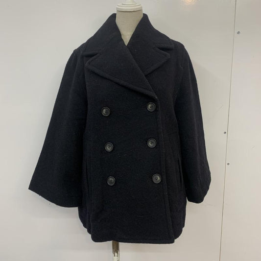 ジーナシス JEANASIS コート ピーコート FREE 無地 黒 / ブラック /  レディース USED 古着 中古 10041524