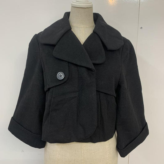 ザラベーシック ZARA BASIC ジャケット、上着 ジャケット、ブレザー ショート丈 M 無地 黒 / ブラック /  レディース USED 古着 中古 10041531