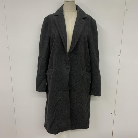 アーバンリサーチ URBAN RESEARCH コート コート一般 チェスターコート FREE 無地 ダークグレー / ダークグレー /  レディース USED 古着 中古 10041538