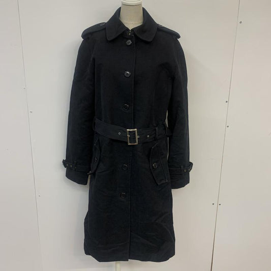 ユナイテッドアローズ UNITED ARROWS コート コート一般 ステンカラーコート M 無地 黒 / ブラック /  レディース USED 古着 中古 10041547