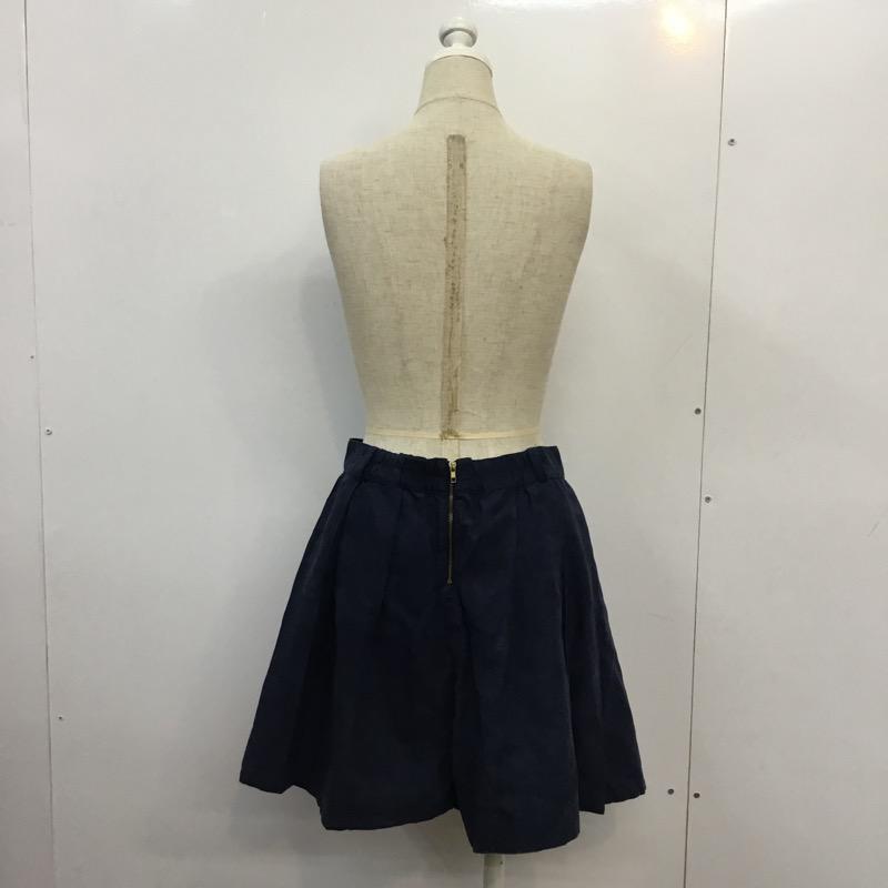 ページボーイ PAGEBOY スカート ミニスカート FREE 無地 紺 / ネイビー / navy レディース USED 古着 中古 10041633