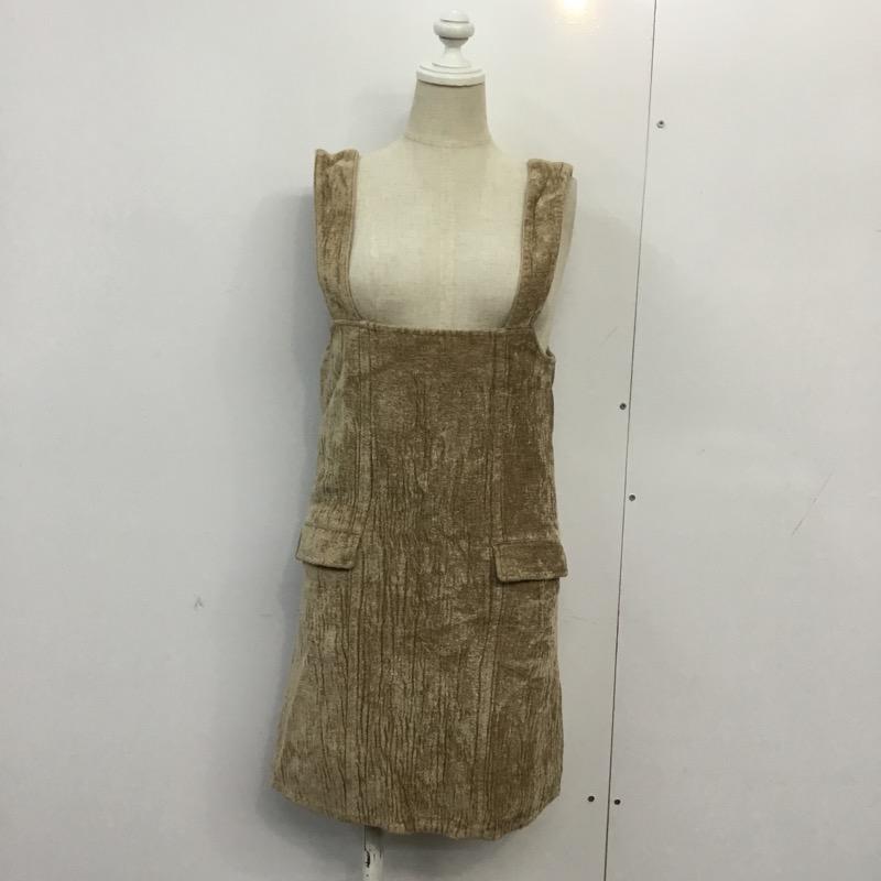 ダズリン dazzlin ワンピース ミニスカート S  茶 / ブラウン /  レディース USED 古着 中古 10041653