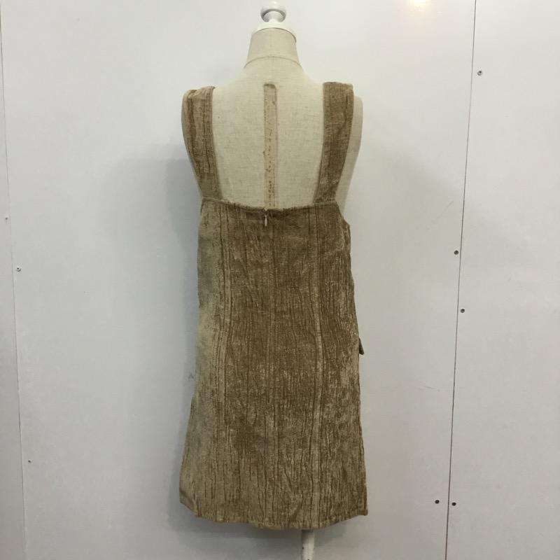 ダズリン dazzlin ワンピース ミニスカート S  茶 / ブラウン /  レディース USED 古着 中古 10041653