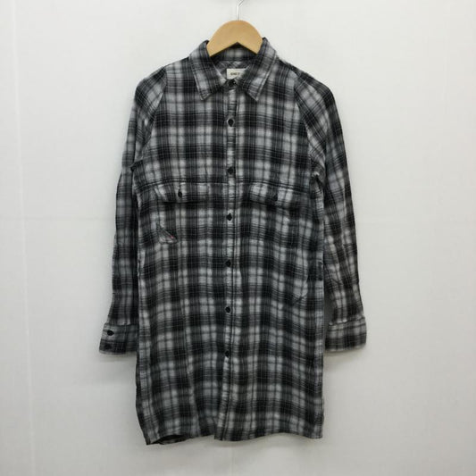 ディーゼル DIESEL シャツ、ブラウス 長袖 XS チェック 黒 / ブラック / X 灰 / グレー /  メンズ USED 古着 中古 10041780