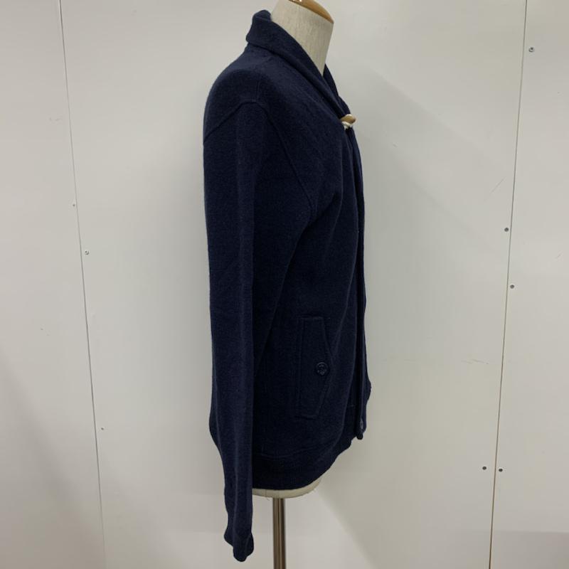 グリーンレーベルリラクシング green label relaxing カーディガン 長袖 ショールカラー L 無地 紺 / ネイビー /  メンズ USED 古着 中古 10041812