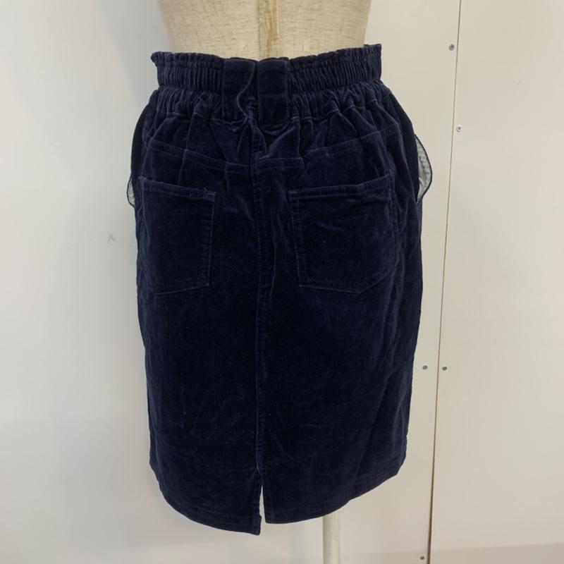 チャオパニック CIAOPANIC スカート ミニスカート M 無地 紺 / ネイビー /  レディース USED 古着 中古 10041966