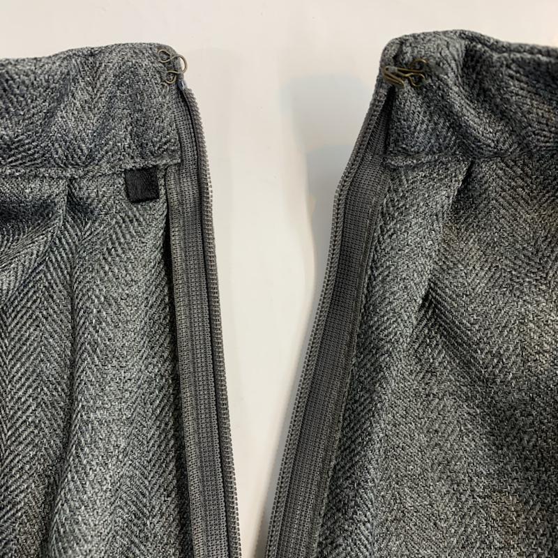 コエ koe スカート ひざ丈スカート プリーツスカート L 無地 灰 / グレー /  レディース USED 古着 中古 10041969