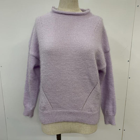 エージーバイアクアガール AGBYAQUAGIRL ニット、セーター 長袖 M 無地 紫 / パープル /  レディース USED 古着 中古 10041992