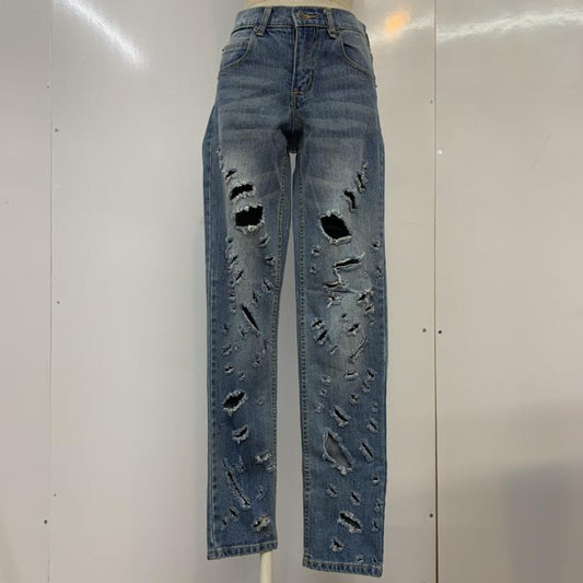 チープマンデイ CHEAP MONDAY パンツ デニム、ジーンズ 無地 インディゴ / インディゴ /  レディース USED 古着 中古 10042048