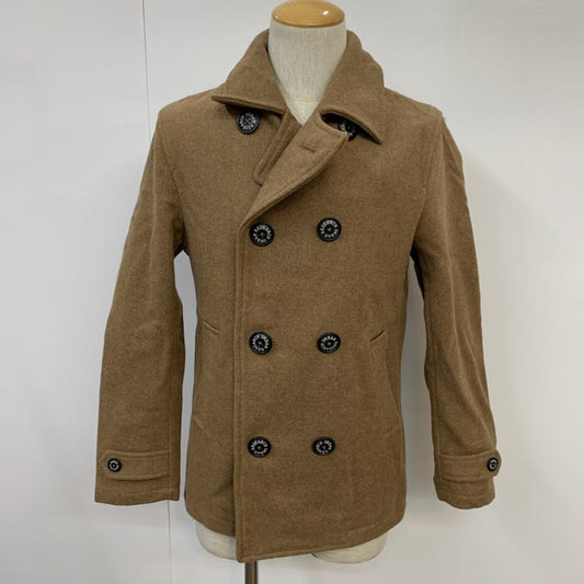 アーバンリサーチ URBAN RESEARCH コート ピーコート 38 無地 キャメル / キャメル /  メンズ USED 古着 中古 10042087