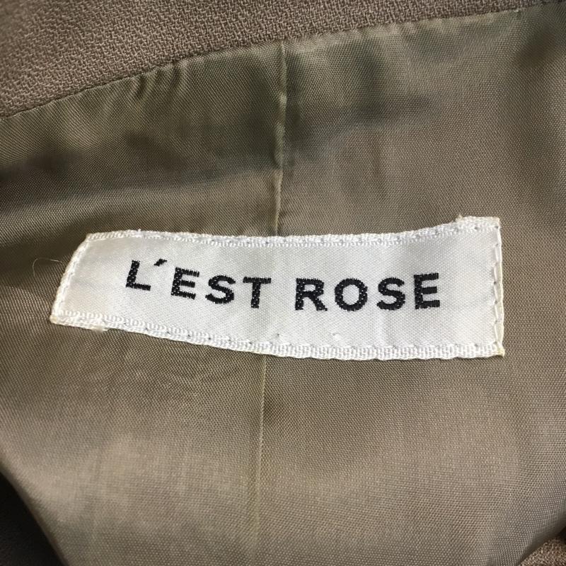 レストローズ L'EST ROSE スーツ スーツ 無地 ベージュ / ベージュ /  レディース USED 古着 中古 10042268