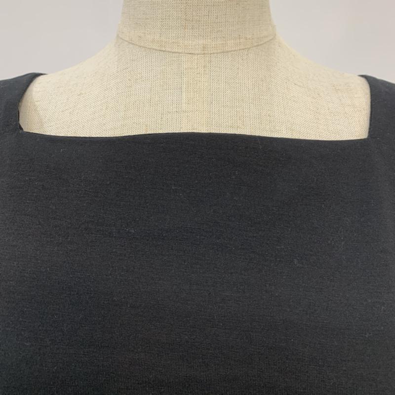 グローバルワーク GLOBAL WORK カットソー 半袖 五分袖 リボン L 無地 黒 / ブラック /  レディース USED 古着 中古 10042421