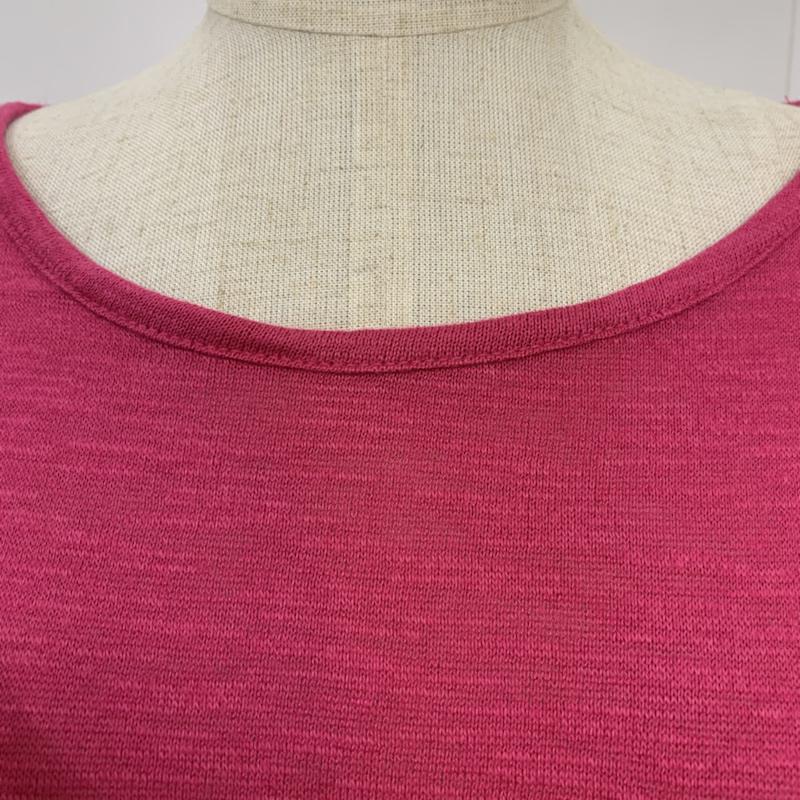 レプシィム LEPSIM カットソー 七分袖 五分袖 オープンショルダー ドルマンスリーブ FREE 無地 マゼンタ / マゼンタ /  レディース USED 古着 中古 10042429