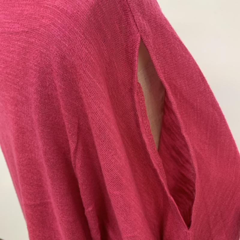 レプシィム LEPSIM カットソー 七分袖 五分袖 オープンショルダー ドルマンスリーブ FREE 無地 マゼンタ / マゼンタ /  レディース USED 古着 中古 10042429