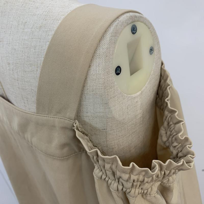 イーハイフンワールドギャラリーピー E hyphen world gallery PEACE カットソー 七分袖 ２WAY オフショルダー FREE 無地 ベージュ / ベージュ /  レディース USED 古着 中古 10042433