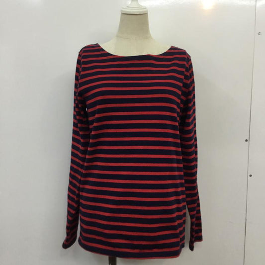 ローリーズファーム LOWRYS FARM Tシャツ 長袖 ボーダー M ボーダー柄 赤 / レッド / X 紺 / ネイビー /  レディース USED 古着 中古 10042452