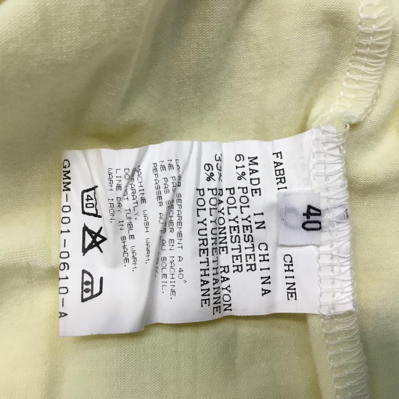 アダムエロペ ADAM ET ROPE' カットソー 七分袖 ヘンリーネック 40 無地 黄 / イエロー /  レディース USED 古着 中古 10042454