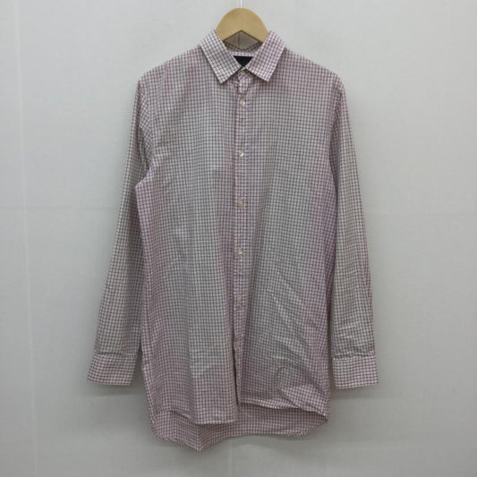 ディーゼル ブラック ゴールド DIESEL BLACK GOLD シャツ、ブラウス 長袖 加工 44 黒 / ブラック / X 桃 / ピンク /  メンズ USED 古着 中古 10042475