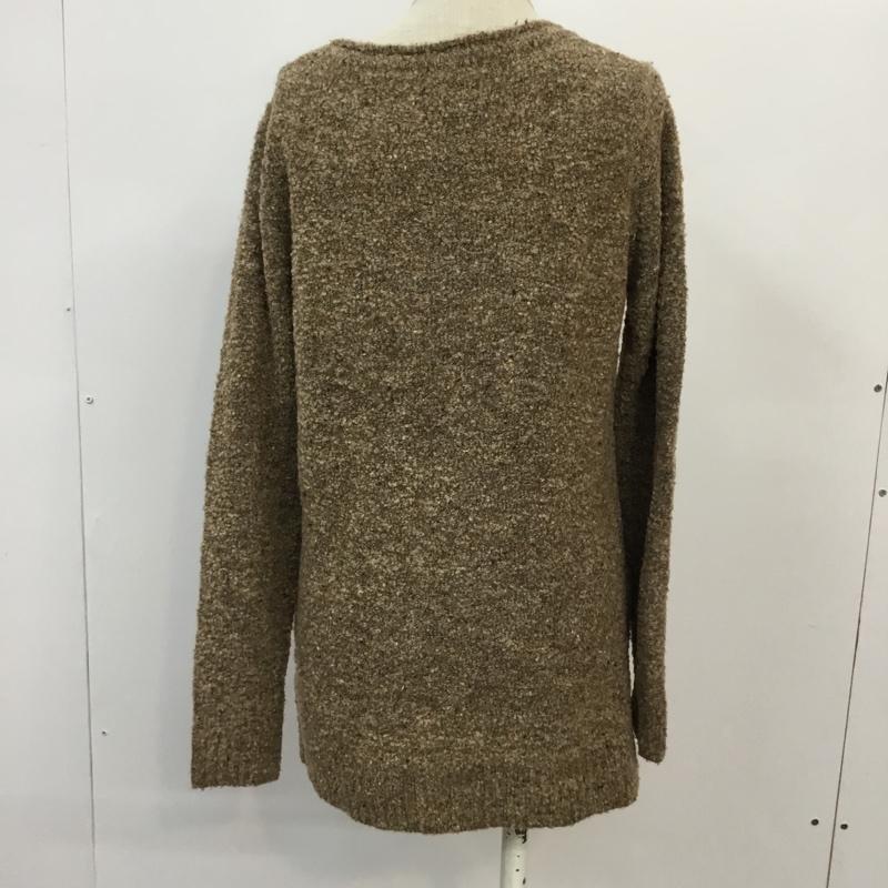 ローリーズファーム LOWRYS FARM ニット、セーター 長袖 M 無地 茶 / ブラウン /  レディース USED 古着 中古 10042578
