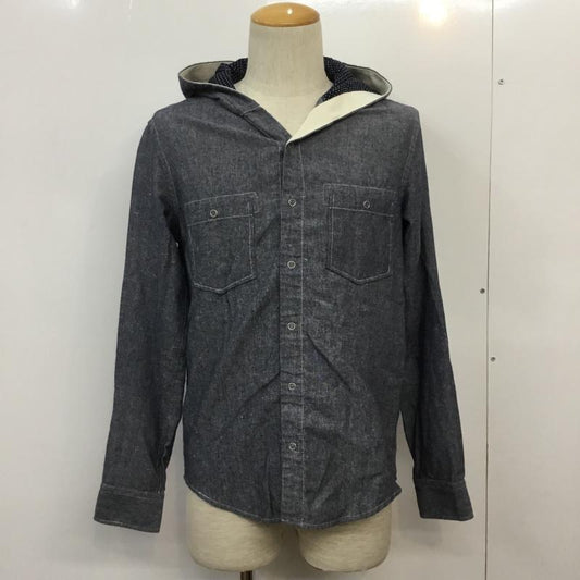 ナノユニバース nano・universe シャツ、ブラウス 長袖 L 無地 インディゴ / インディゴ /  メンズ USED 古着 中古 10042614