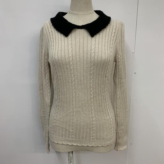 アースミュージックアンドエコロジー earth music&ecology ニット、セーター 長袖 S 無地 ベージュ / ベージュ /  レディース USED 古着 中古 10042713