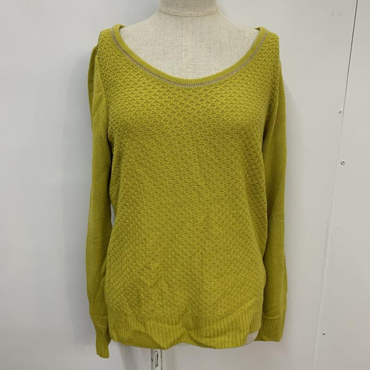 ロペピクニック ROPE' PICNIC ニット、セーター 長袖 38 無地 黄緑 / イエローグリーン /  レディース USED 古着 中古 10042715