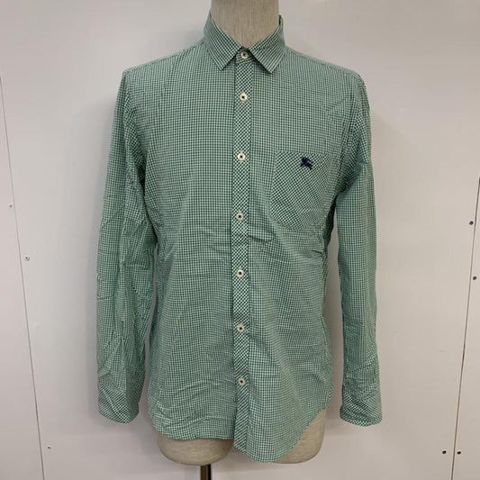バーバリーブラックレーベル BURBERRY BLACK LABEL シャツ、ブラウス 長袖 チェック 2 チェック 緑 / グリーン /  メンズ USED 古着 中古 10042727