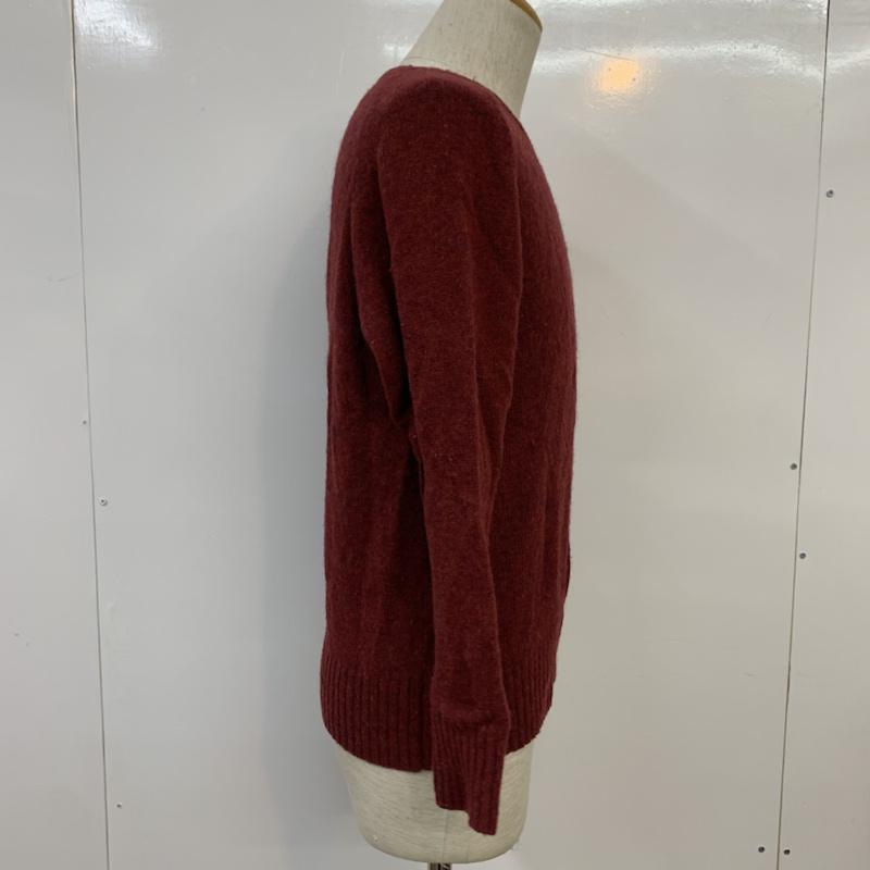 チャオパニック CIAOPANIC ニット、セーター 長袖 クルーネック L 無地 ボルドー / ボルドー /  メンズ USED 古着 中古 10042763