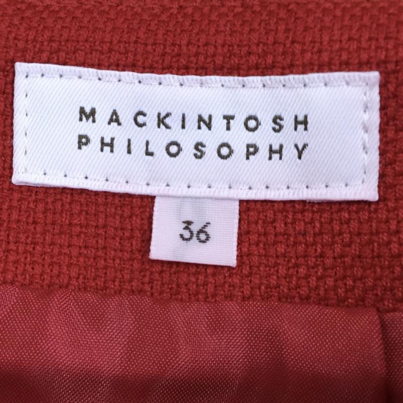 マッキントッシュフィロソフィー MACKINTOSH PHILOSOPH スカート ミニスカート 36  赤 / レッド /  レディース USED 古着 中古 10042780