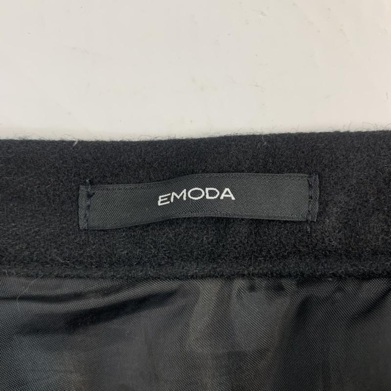 エモダ EMODA スカート ミニスカート ゴアードスカート M 無地 黒 / ブラック /  レディース USED 古着 中古 10042794