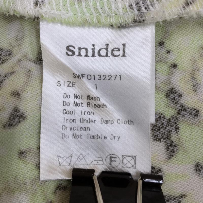 スナイデル SNIDEL ワンピース ミニスカート 1 総柄 薄緑 / ライトグリーン /  レディース USED 古着 中古 10042814