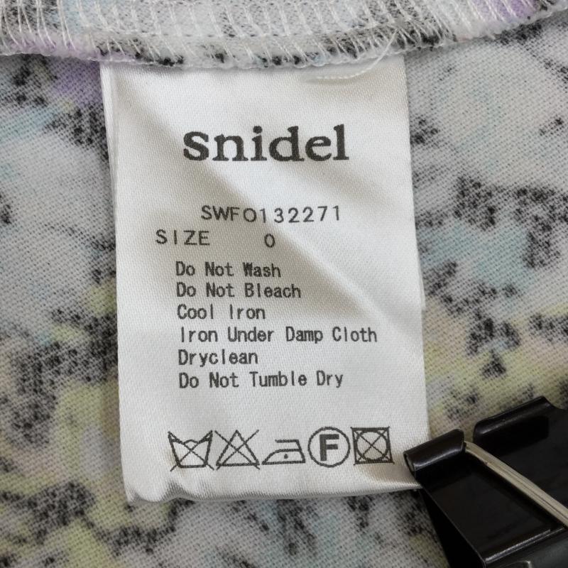 スナイデル SNIDEL ワンピース ミニスカート 0 総柄 水色 / ライトブルー /  レディース USED 古着 中古 10042815