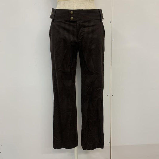 レイビームス Ray BEAMS パンツ スラックス ストライプ 0 ストライプ 茶 / ブラウン /  レディース USED 古着 中古 10042825
